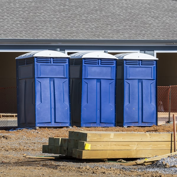 how can i report damages or issues with the portable restrooms during my rental period in Slate Run PA